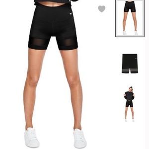 PINK Victoria's Secret | Shorts | Victorias Secret Pink Biker Shorts Mesh  Thigh Panel Shortie High Waisted Shorts | Poshmark